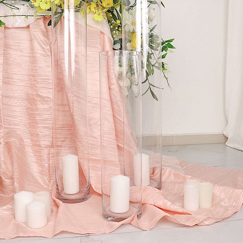 6 pcs 20" tall Cylinder Glass Wedding Centerpieces Vases - Clear VASE_A3_20