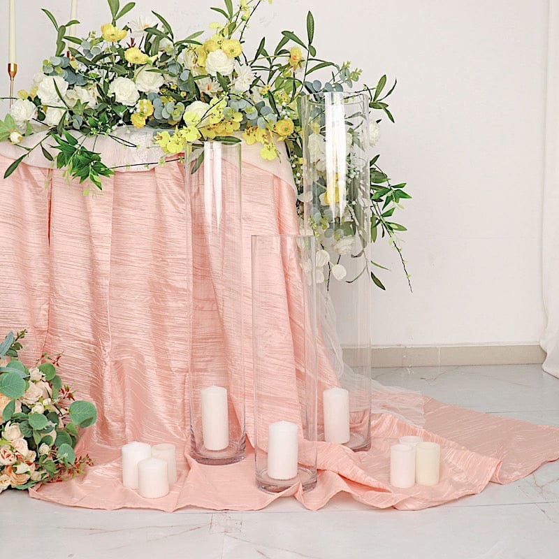 6 pcs 20" tall Cylinder Glass Wedding Centerpieces Vases - Clear VASE_A3_20