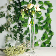 6 pcs 24" tall Trumpet Glass Wedding Vases - Clear VASE_A8_24