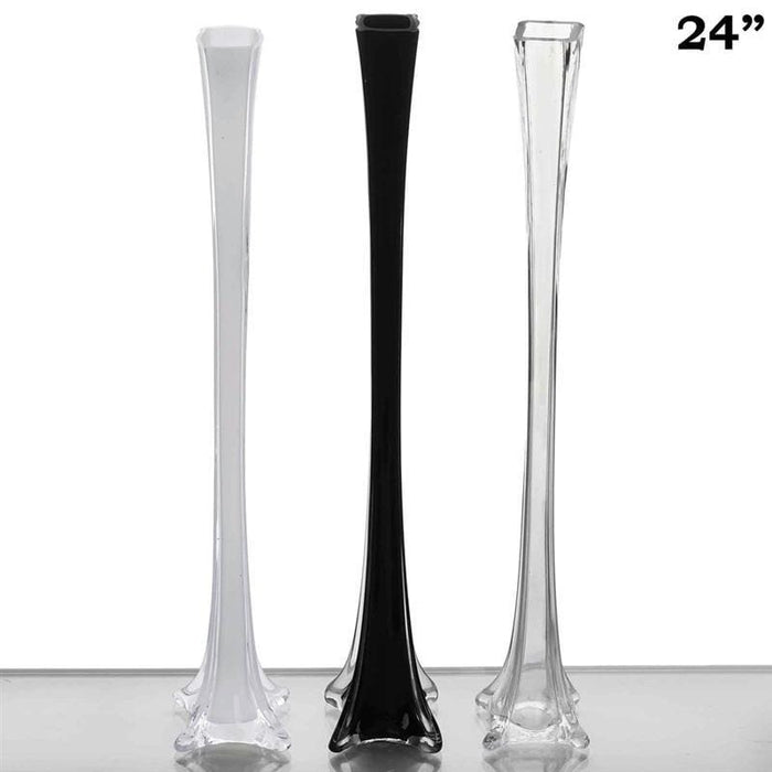 Craft And Party, Pack of 12, Eiffel Tower Vases Centerpiece for Flower,  Wedding, Decoration. (20, Clear)