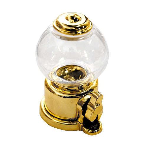 6 pcs 3.5" tall Mini Candy Dispenser Favor Holders - Clear and Gold PLTC_FIL_017_GOLD