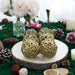 6 pcs 3" Glittered Twig Rattan Ball Ornaments Vase Fillers - Gold MOSS_FILL_001_3_GOLD