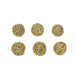 6 pcs 3" Glittered Twig Rattan Ball Ornaments Vase Fillers - Gold MOSS_FILL_001_3_GOLD