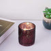 6 pcs 3" Mercury Glass Votive Candle Holders with Leaves Design