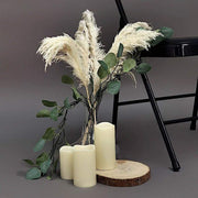 6 pcs 32" Natural Pampas Grass Sprays Dried Plant Stems
