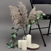 6 pcs 32" Natural Pampas Grass Sprays Dried Plant Stems