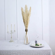 6 pcs 49" Natural Pampas Grass Sprays Dried Plant Stems