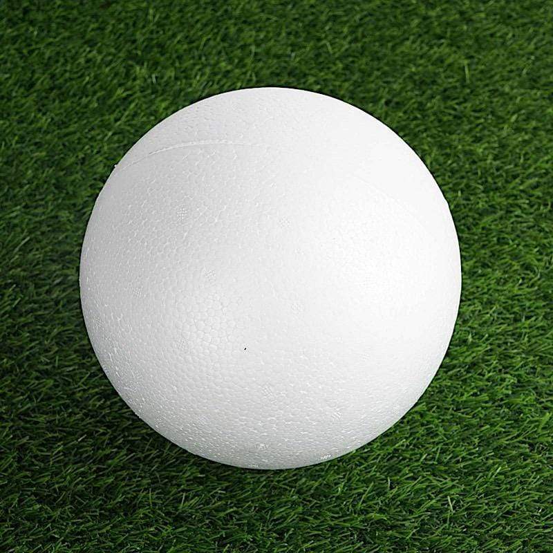 6 pcs 6" Foam Balls Crafts DIY Arts Wholesale Supplies - White FOAM_BALL_06