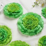 6 pcs 7" 9" 11" wide Large Carnations Tissue Paper Flowers