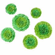 6 pcs 7" 9" 11" wide Large Carnations Tissue Paper Flowers POM_FLO04_7911_042