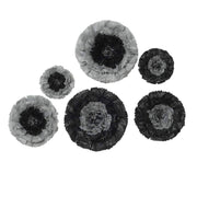 6 pcs 7" 9" 11" wide Large Carnations Tissue Paper Flowers POM_FLO04_7911_CHRC