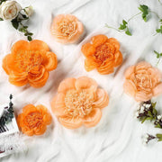 6 pcs 7" 9" 11" wide Peonies Tissue Paper Flowers