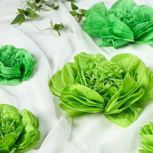 6 pcs 7" 9" 11" wide Peonies Tissue Paper Flowers