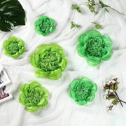 6 pcs 7" 9" 11" wide Peonies Tissue Paper Flowers