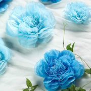 6 pcs 7" 9" 11" wide Peonies Tissue Paper Flowers