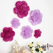 6 pcs 7" 9" 11" wide Peonies Tissue Paper Flowers