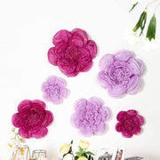 6 pcs 7" 9" 11" wide Peonies Tissue Paper Flowers