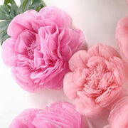 6 pcs 7" 9" 11" wide Peonies Tissue Paper Flowers
