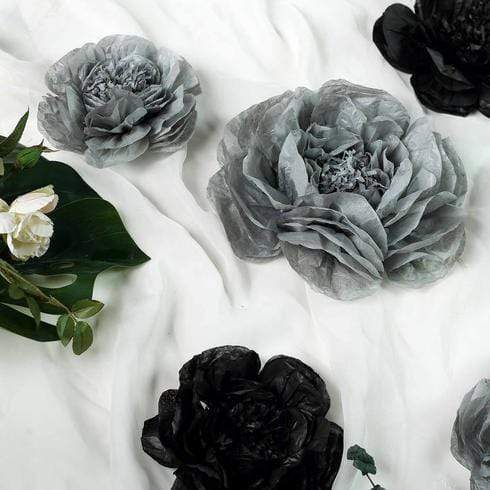 6 pcs 7" 9" 11" wide Peonies Tissue Paper Flowers