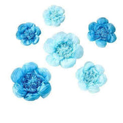 6 pcs 7" 9" 11" wide Peonies Tissue Paper Flowers POM_FLO03_7911_050
