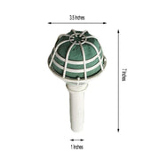6 pcs 7" Green Foam Wedding Bouquet Holders - White FOAM_BQET01