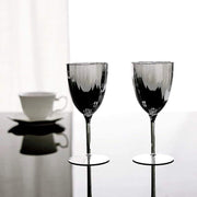 6 pcs 8 oz Metallic Premium Wine Glasses - Disposable Tableware