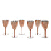 6 pcs 8 oz Metallic Premium Wine Glasses - Disposable Tableware