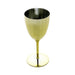 6 pcs 8 oz Metallic Premium Wine Glasses - Disposable Tableware DSP_CUWN004_8_GOLD