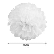 6 pcs 8" Paper Pom Poms Balls Party Decorations
