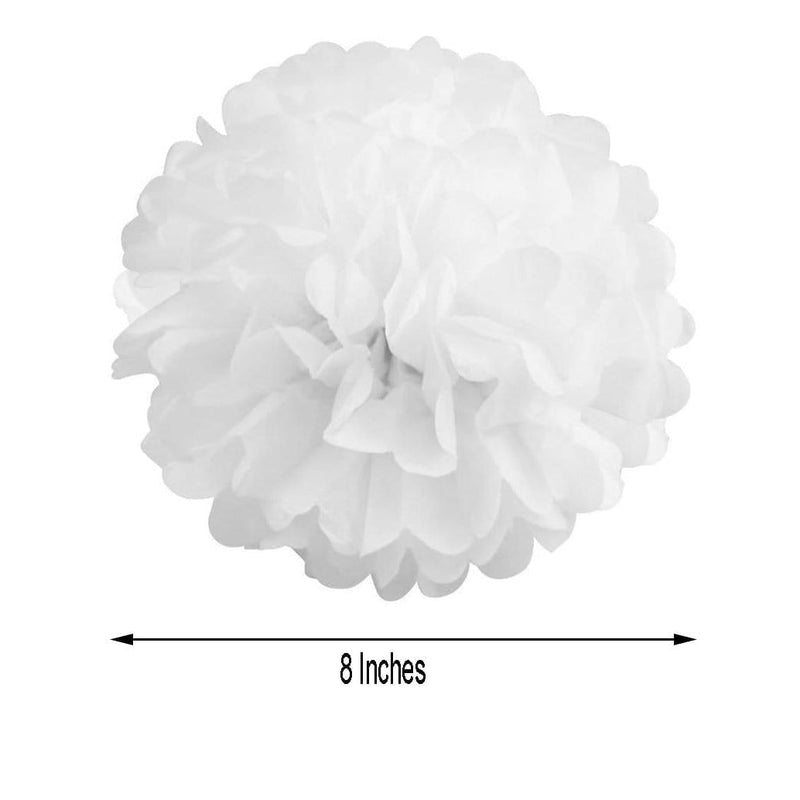 6 pcs 8" Paper Pom Poms Balls Party Decorations