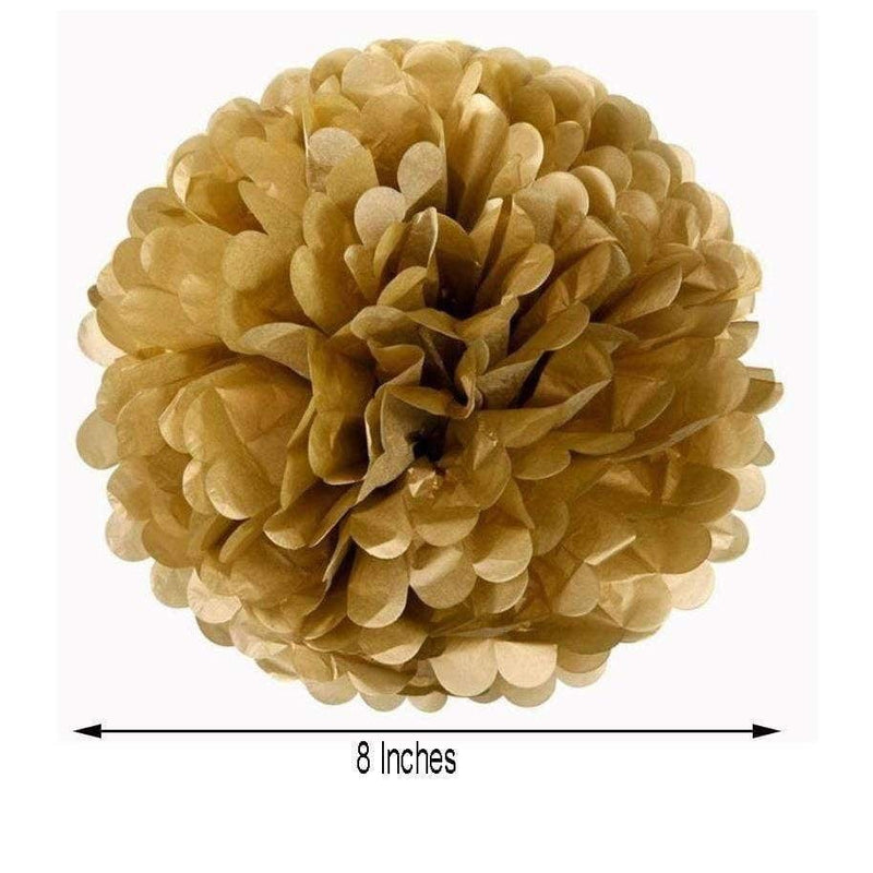 6 pcs 8" Paper Pom Poms Balls Party Decorations