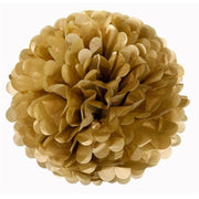 6 pcs 8" Paper Pom Poms Balls Party Decorations POM_001_GOLD_08