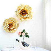 6 pcs 8" wide Artificial Large Roses Flowers for Wall Backdrop