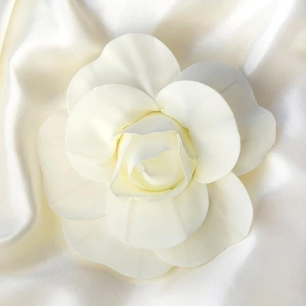 6 pcs 8" wide Artificial Large Roses Flowers for Wall Backdrop