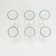 6 pcs 9 oz Stemless Plastic Champagne Flutes - Disposable Glasses