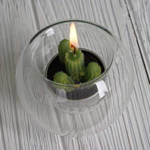 6 pcs Glass Globe Votive Candle Holders - Clear CAND_HOLD01_CLR