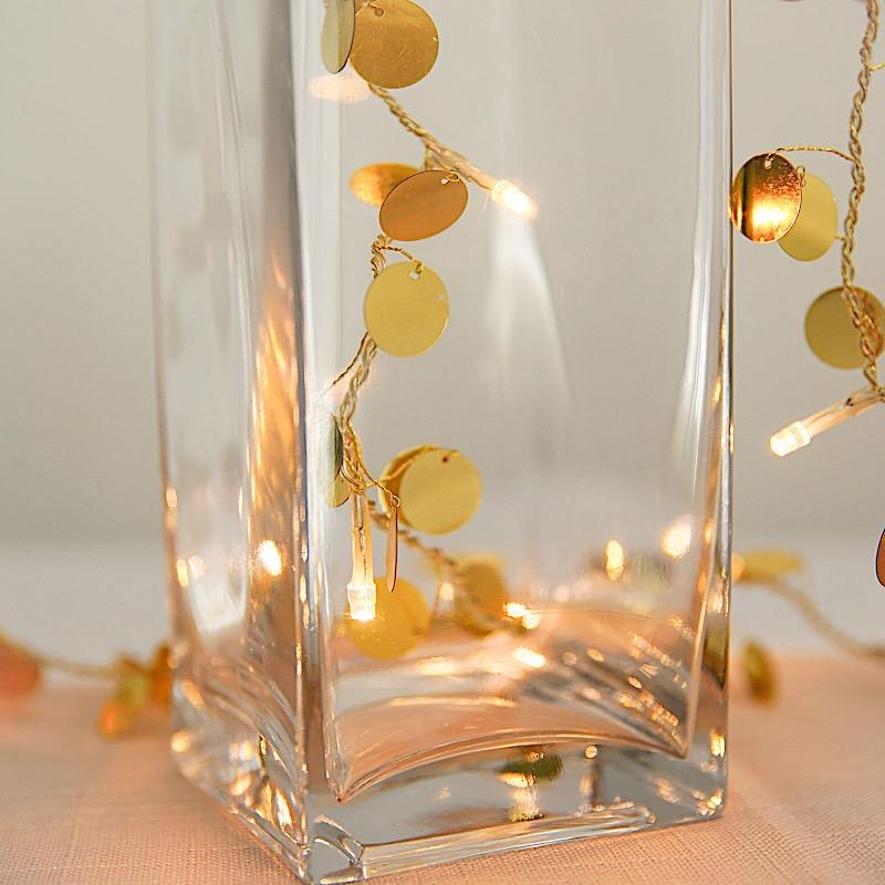 6 pcs Glass Square Vases Wedding Centerpieces - Clear