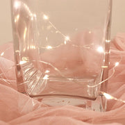 6 pcs Glass Square Vases Wedding Centerpieces - Clear