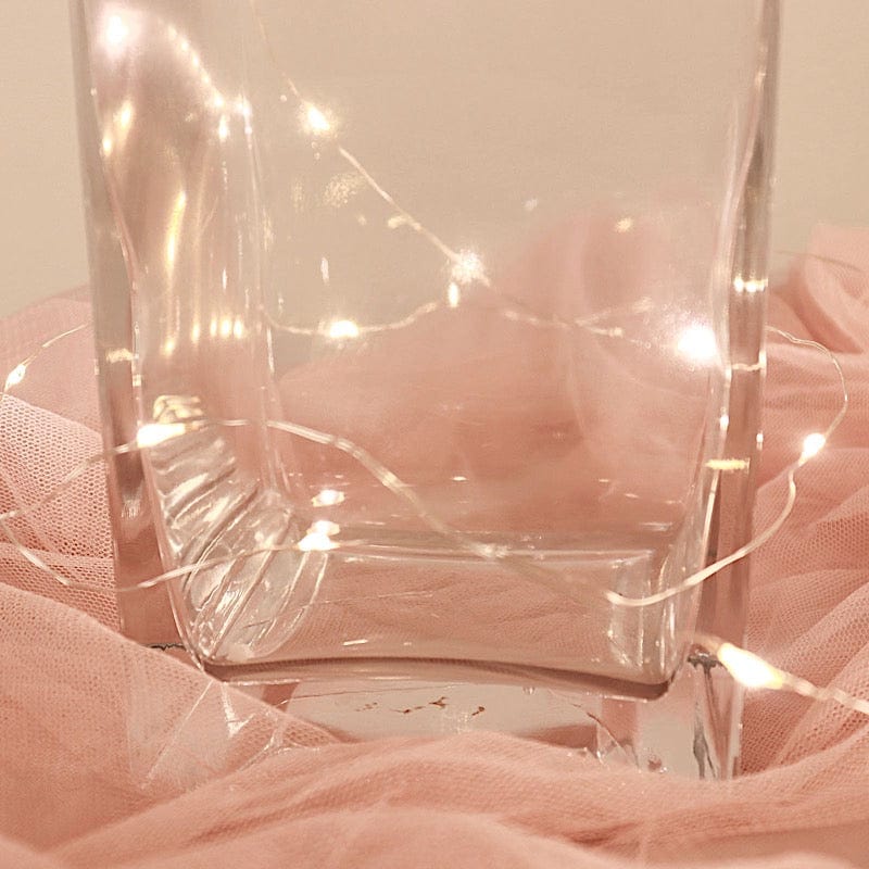 6 pcs Glass Square Vases Wedding Centerpieces - Clear