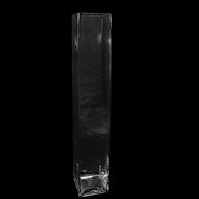 6 pcs Glass Square Vases Wedding Centerpieces - Clear