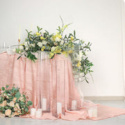 6 pcs Glass Square Vases Wedding Centerpieces - Clear