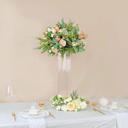 6 pcs Glass Square Vases Wedding Centerpieces - Clear