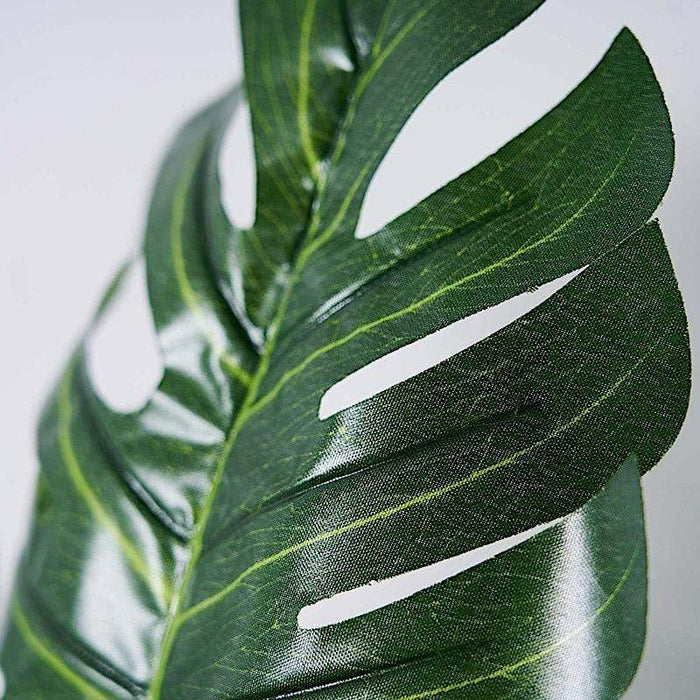 6 pcs Monstera Leaves Artificial Tropical Greenery Stems - Green ARTI_TROP_002_SET1_GRN