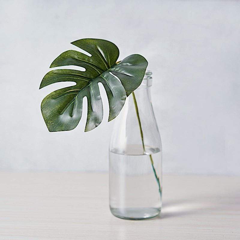 6 pcs Monstera Leaves Artificial Tropical Greenery Stems - Green ARTI_TROP_002_SET1_GRN