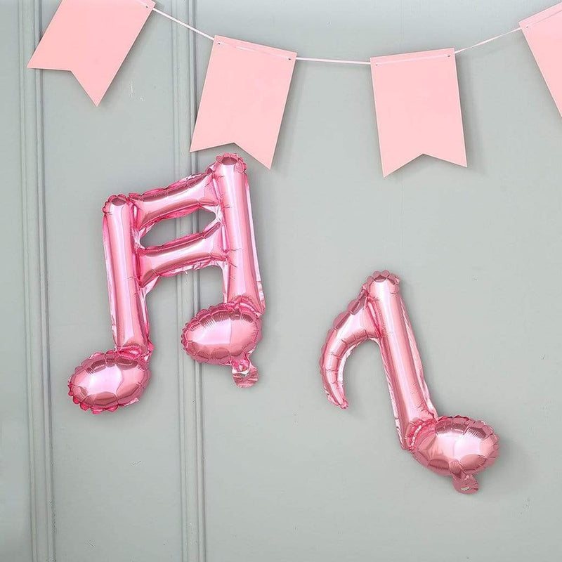 6 pcs Music Notes Mylar Foil Balloons