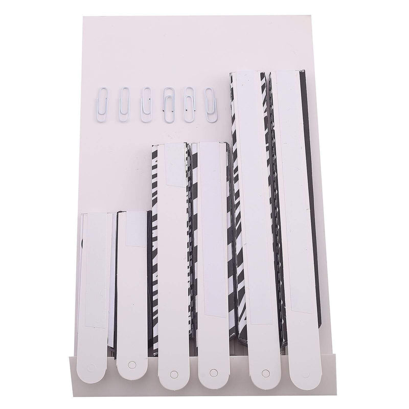 6 pcs Paper Fans Wall Backdrop Decorations - Black PAP_FAN_006_BLK