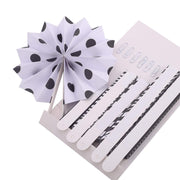 6 pcs Paper Fans Wall Backdrop Decorations - Black PAP_FAN_006_BLK