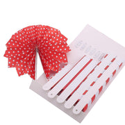 6 pcs Paper Fans Wall Backdrop Decorations - Red PAP_FAN_001_RED