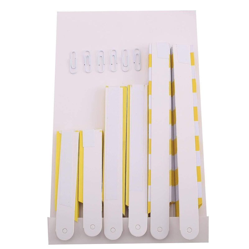 6 pcs Paper Fans Wall Backdrop Decorations - Yellow PAP_FAN_001_YEL