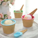 6 Reusable Plastic Dessert Cups Ice Cream Bowls with Spoons Set - Assorted DSP_DST_BO003_7_ASST